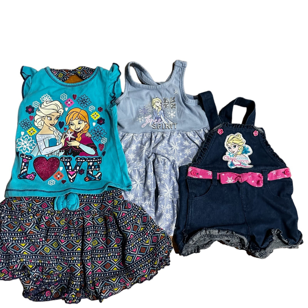Disney Elsa Frozen Kids Clothes Lot Size 3T